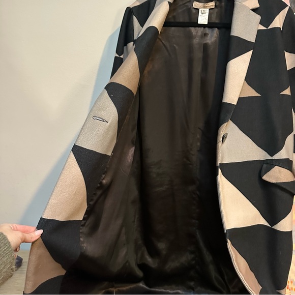 Mara Hoffman Color Block Neutral Car Coat small - Picture 13 of 17